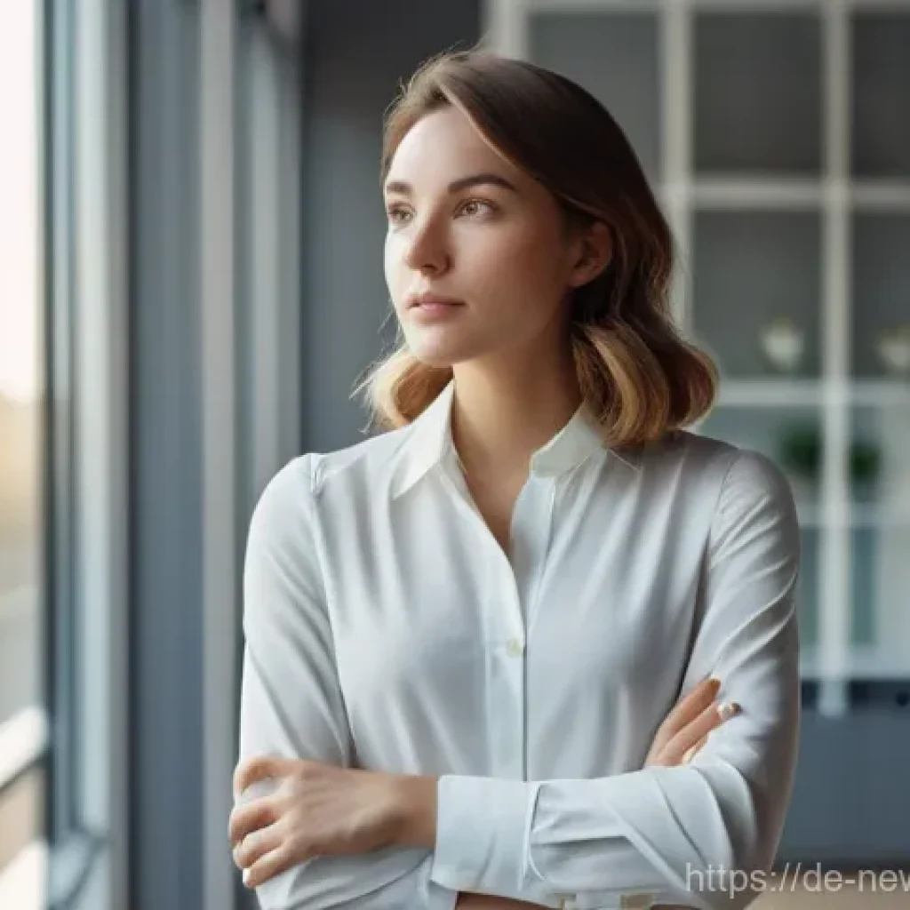 초기 스타트업의 트렌드 분석 방법 - **Prompt:** A young, determined female startup founder, dressed in smart casual business attire, sta...