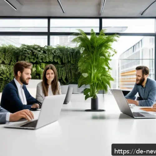 Home 33 스타트업의 재무 건전성을 평가하는 법 - A modern startup office environment in Berlin, featuring a diverse team of young professionals colla...