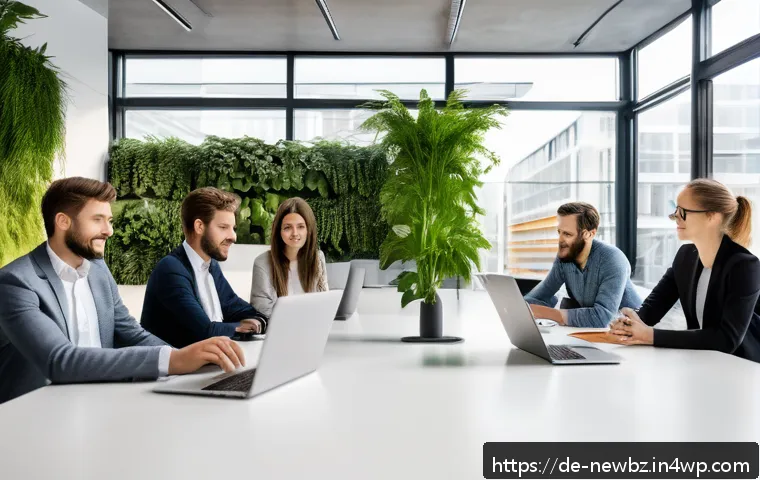 스타트업의 재무 건전성을 평가하는 법 - A modern startup office environment in Berlin, featuring a diverse team of young professionals colla...