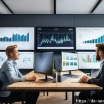 Home 19 스타트업 심사에서 피해야 할 함정들 - A detailed business meeting scene in a modern German office, showing diverse startup founders and in...